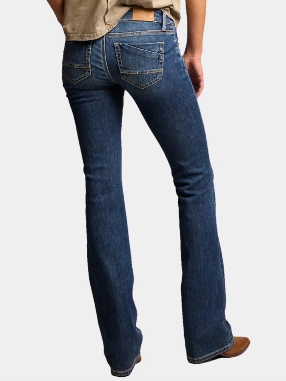 BKE Stella Low-Rise Slim Fit Medium Wash Straight Leg Jeans Size 26 × 34